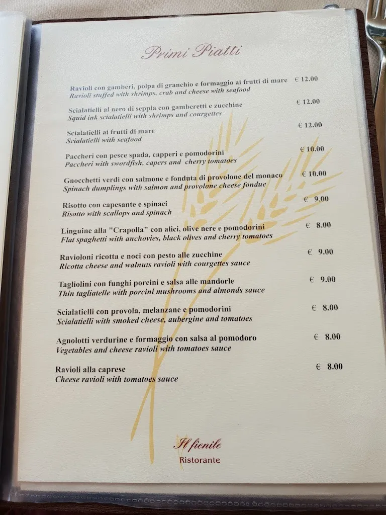 Menu_Il Fienile_Massa Lubrense_image_3