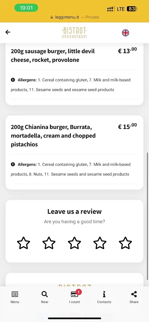 Menu_BISTROT sessantasei_Massa Lubrense_image_3