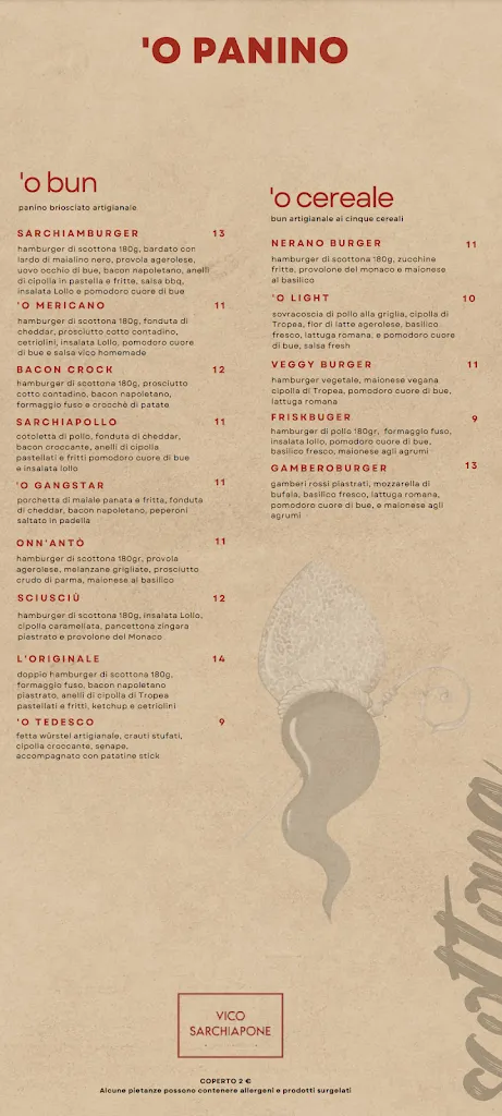 Menu_Vico Sarchiapone, Pub Pizzeria Varcaturo, Napoli Food Tour, locale SKY, American Bar, Sala Biliardo_Masseria Vecchia Ovest_image_3