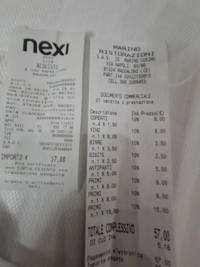 nata k_Ristorante e Pizzeria A'ddò Napulitano di Marino Cosimo_Maddaloni_review