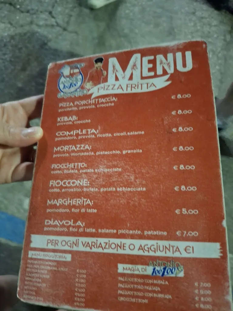 Menu_Antonio 100 x 100 Street Food neapolitano_Maddaloni_image_1
