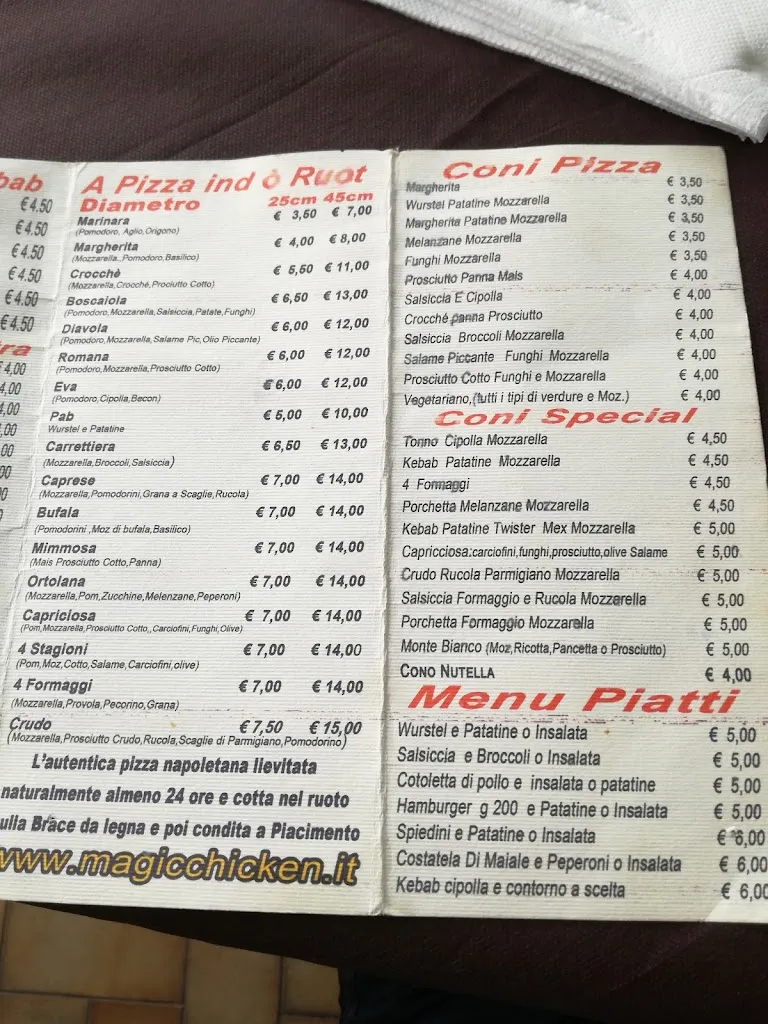 Menu_Girarrosto Cono Pizza Paninoteca Magic Chicken_Maddaloni_image_2