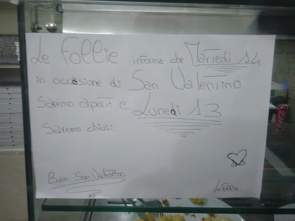 Menu_Pizzeria Le Follie_Maddaloni_image_1