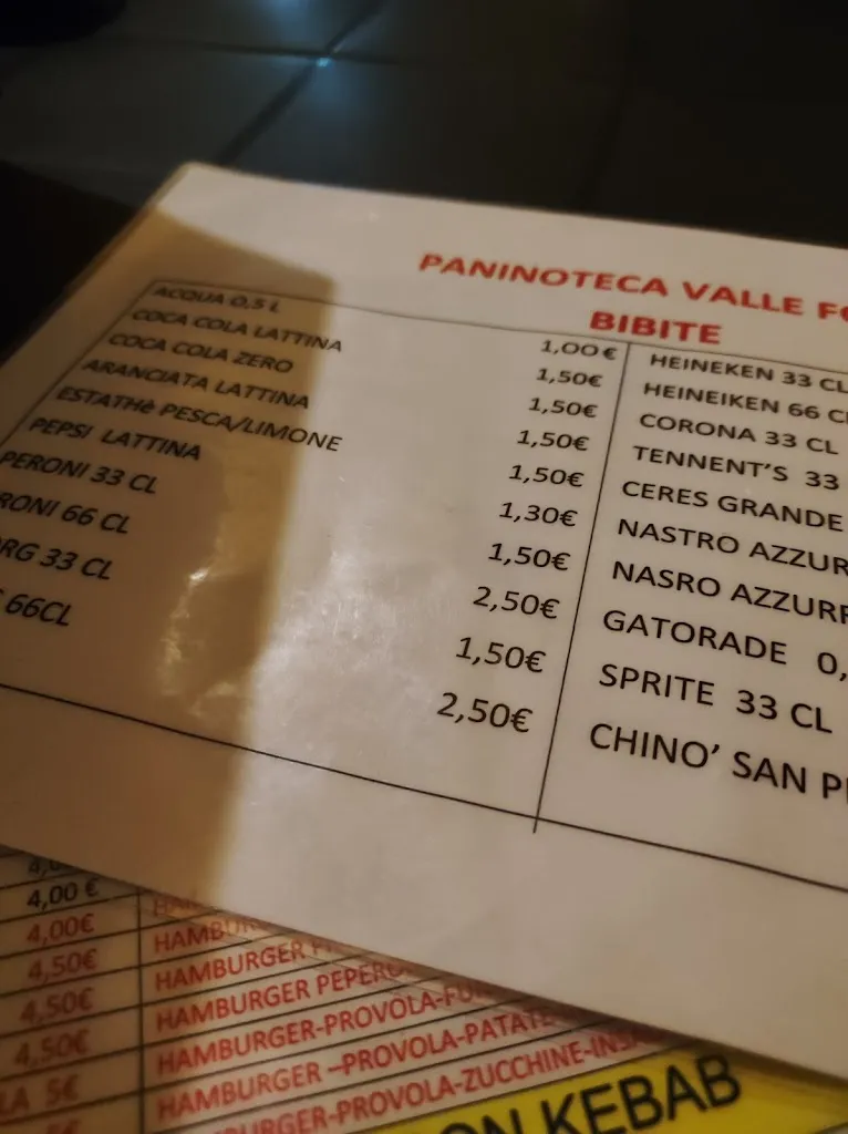 Menu_Paninoteca Valle Food_Maddaloni_immagine_1