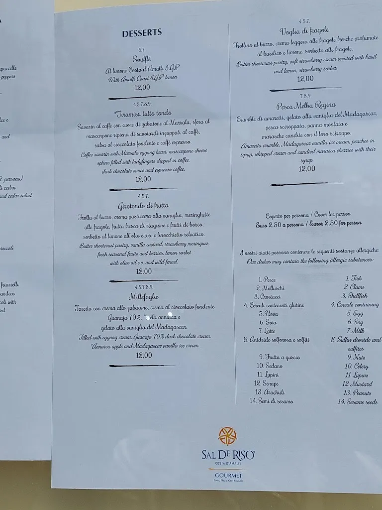 Menu_Sal De Riso Ristorante & Bistrot_Minori_image_4