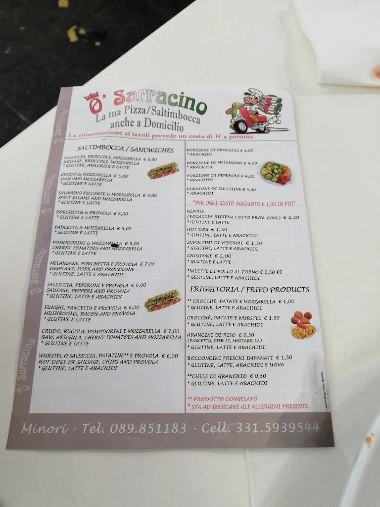 Menu_Pizzeria O' Sarracino_Minori_image_2
