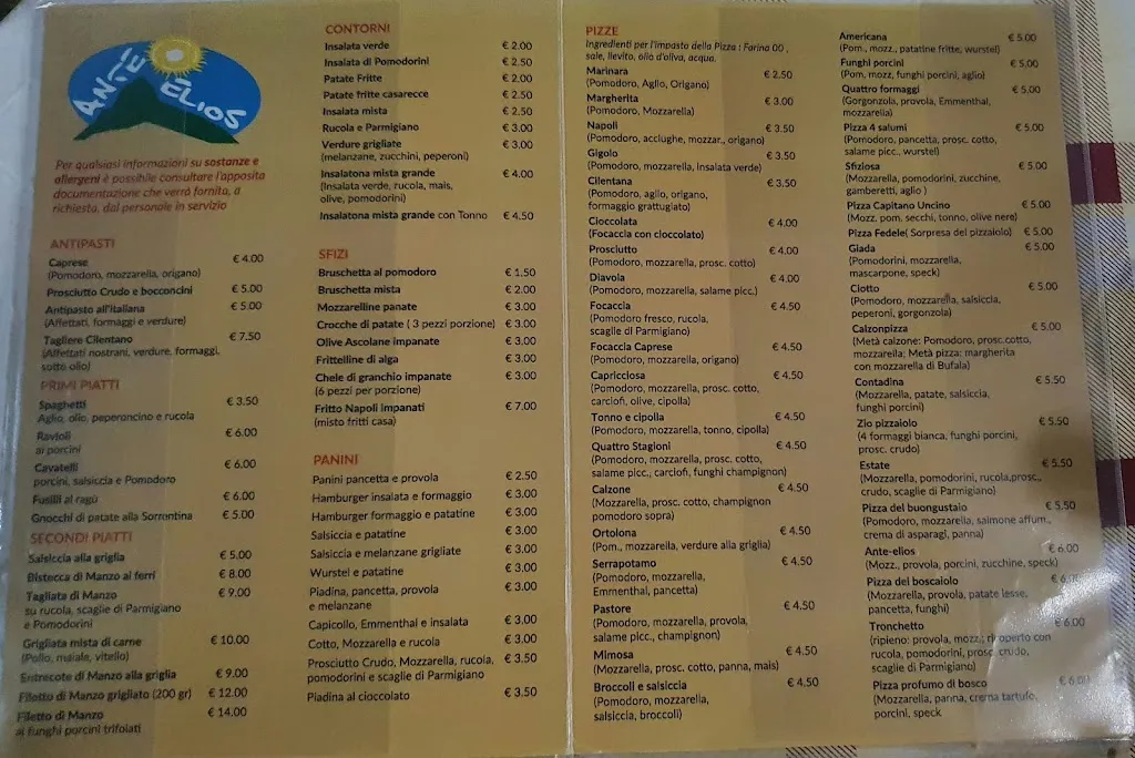 Menu_Pizzeria Ante Elios_Montano Antilia_image_1