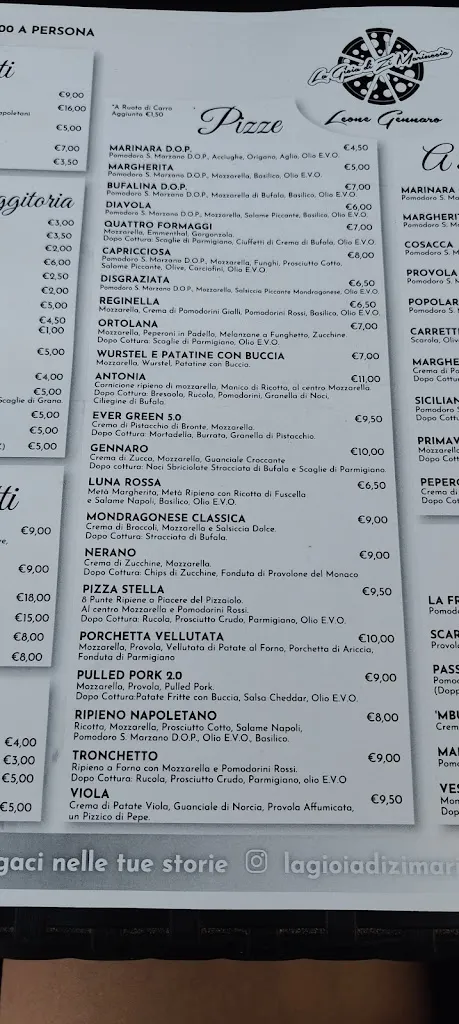 Menu_PIZZERIA LEONE GENNARO _Mondragone_image_3
