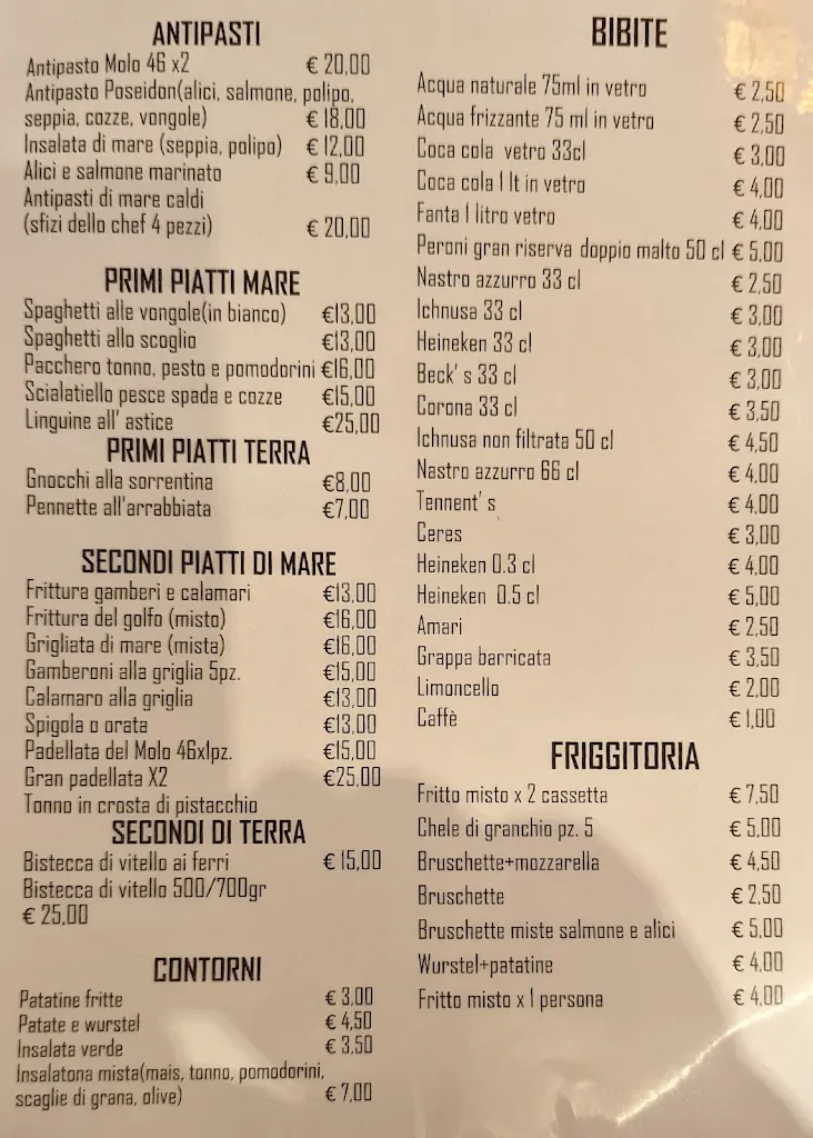 Menu_Ristorante Pizzeria Molo 46_Mondragone_image_1