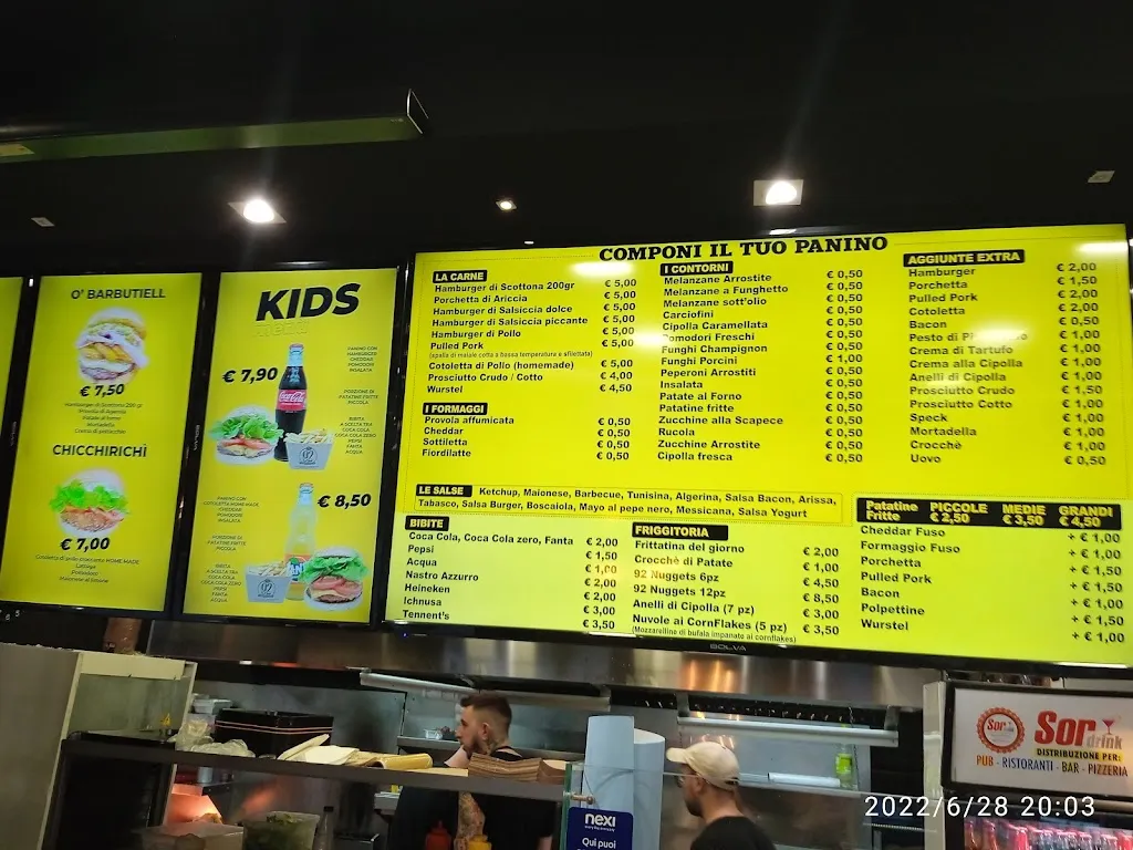 Menu_92 grammi hamburgeria_Mondragone_image_3