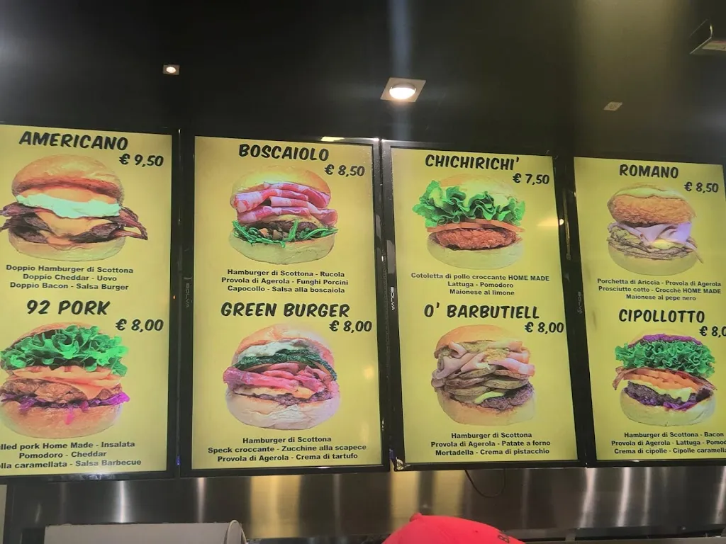 Menu_92 grammi hamburgeria_Mondragone_image_4