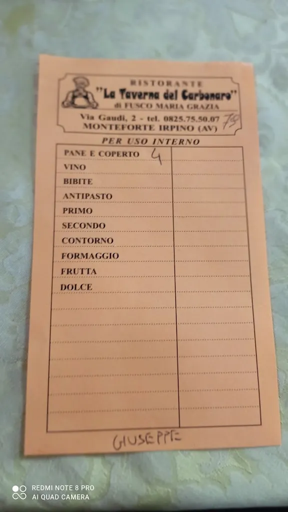 Menu_La Taverna Del Carbonaro_Monteforte Irpino_image_1