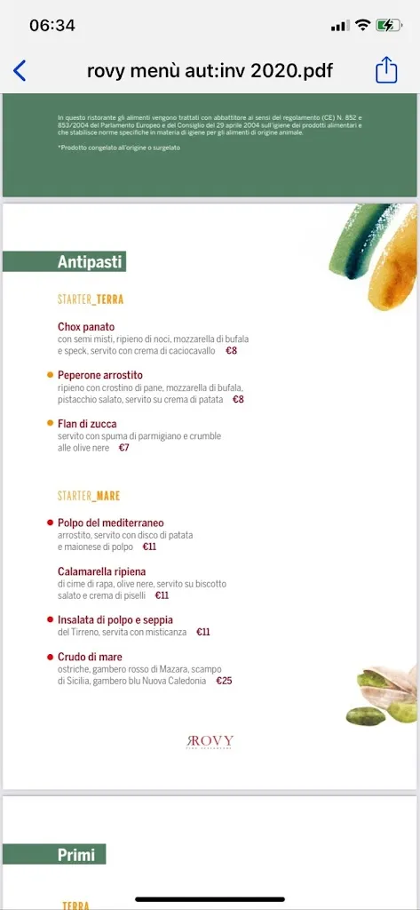 Menu_Rovy Ristorante_Montesarchio_image_4