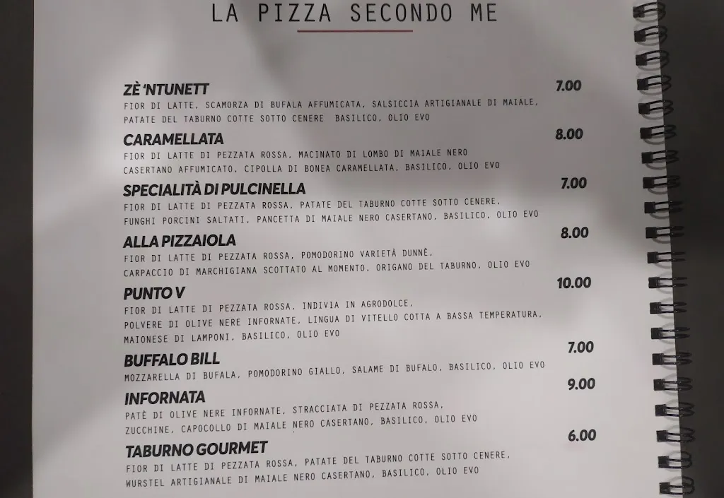 Menu_Il Segreto di Pulcinella di Giuseppe Bove - Pizzeria_Montesarchio_image_2