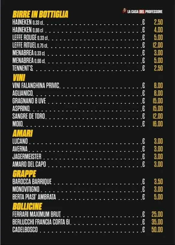 Menu_RISTOPUB LA CASA DEL PROFESSORE_Monterusciello_image_1