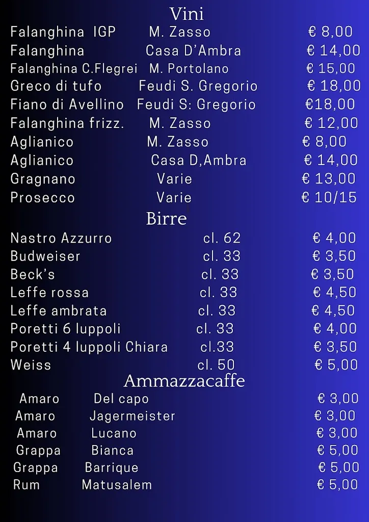 Menu_Ristorante Pizzeria il Cerbero Pozzuoli_Monterusciello_immagine_1