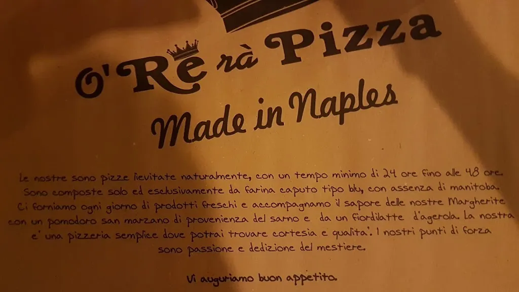 Menu_Pizzeria Ò RE rà Pizza POZZUOLI ,Monteruscello_Monterusciello_imagen_1