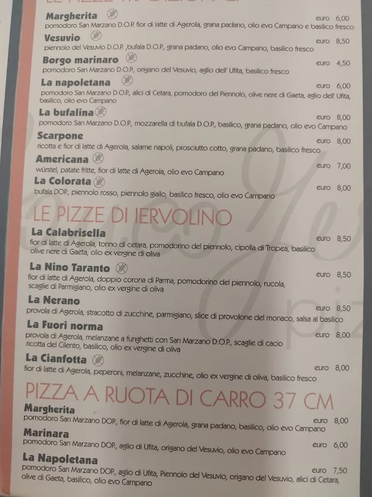 Menu_Gianfranco Iervolino Pizza e Fritti Ottaviano_Ottaviano_immagine_1