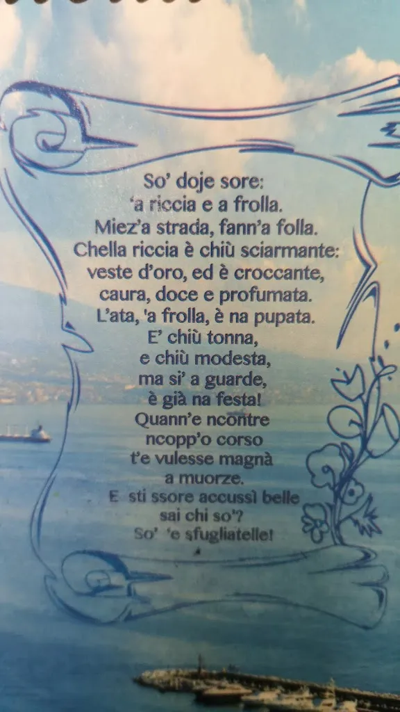 Menu_Il RE della Sfogliatella Bar Primavera 