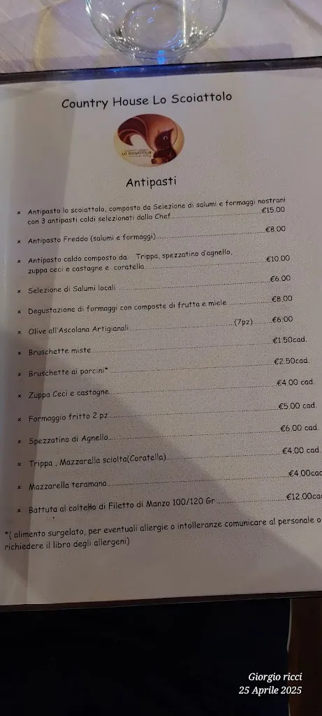 Menu_Country House Lo Scoiattolo_Montorio al Vomano_immagine_1