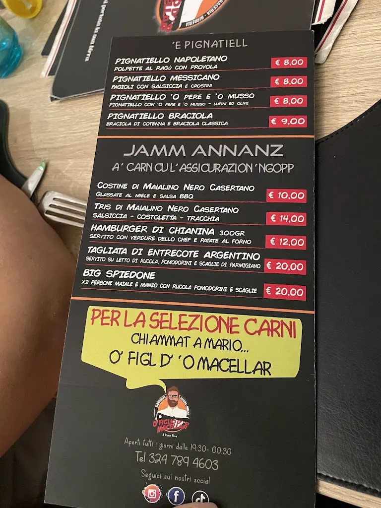 Menu_O' Figlio D'o' Macellar - Braceria & Vineria_Orta di Atella_image_1