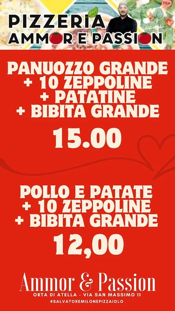 Menu_Pizzeria Ammor e Passion ORTA DI ATELLA_Orta di Atella_immagine_4