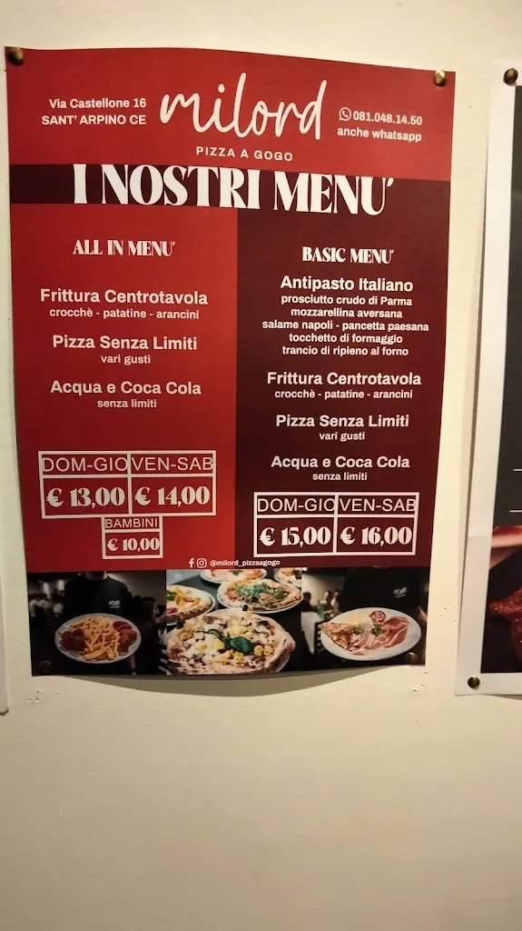 Menu_Milord Pizzaagogo_Orta di Atella_image_1