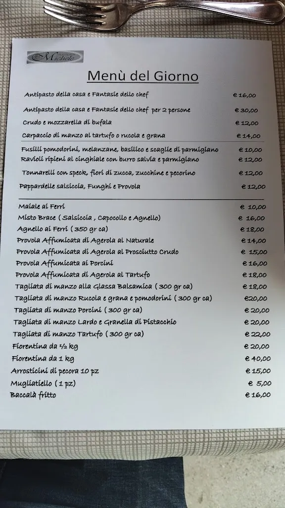 Menu_Trattoria Da Michele_Pesco Sannita_imagen_1
