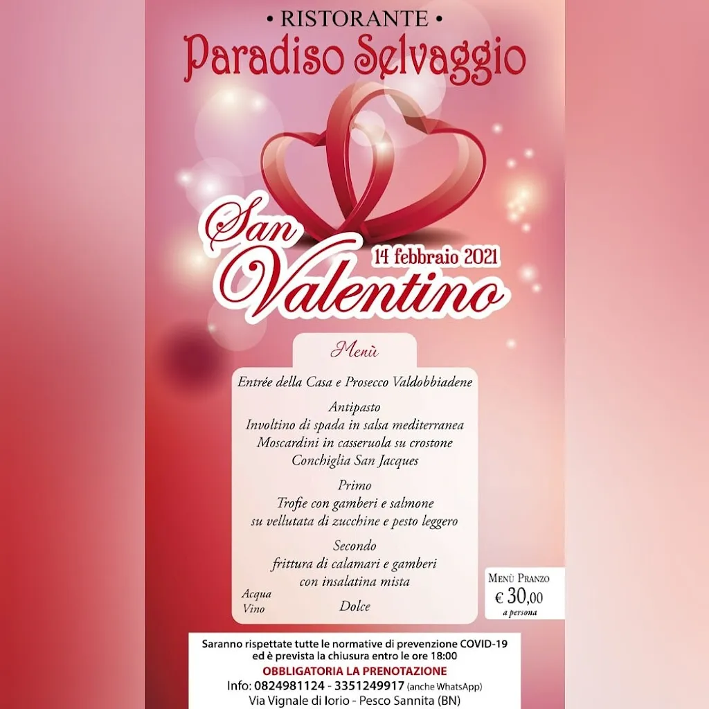 Menu_Ristorante Paradiso Selvaggio_Pesco Sannita_immagine_1
