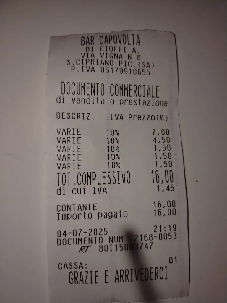 Michele Martoriello_Bar Capovolta_Pezzano-Filetta_review