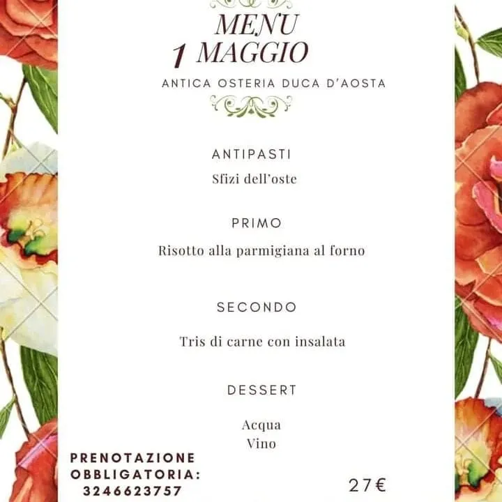 Menu_Antica Osteria Duca d'Aosta_Pignataro Maggiore_image_1
