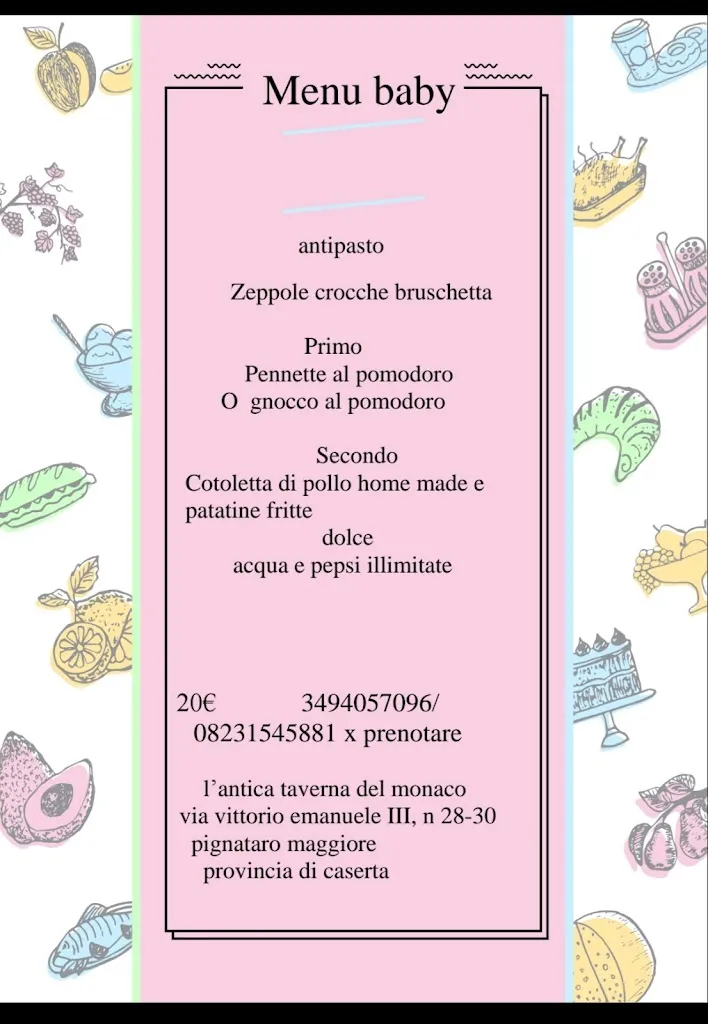 Menu_L'antica taverna del monaco_Pignataro Maggiore_image_3