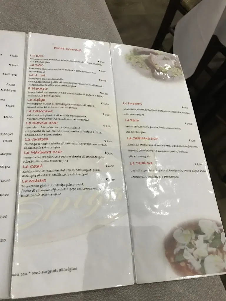 Menu_Pizzeria La Spiga_Pignataro Maggiore_image_3
