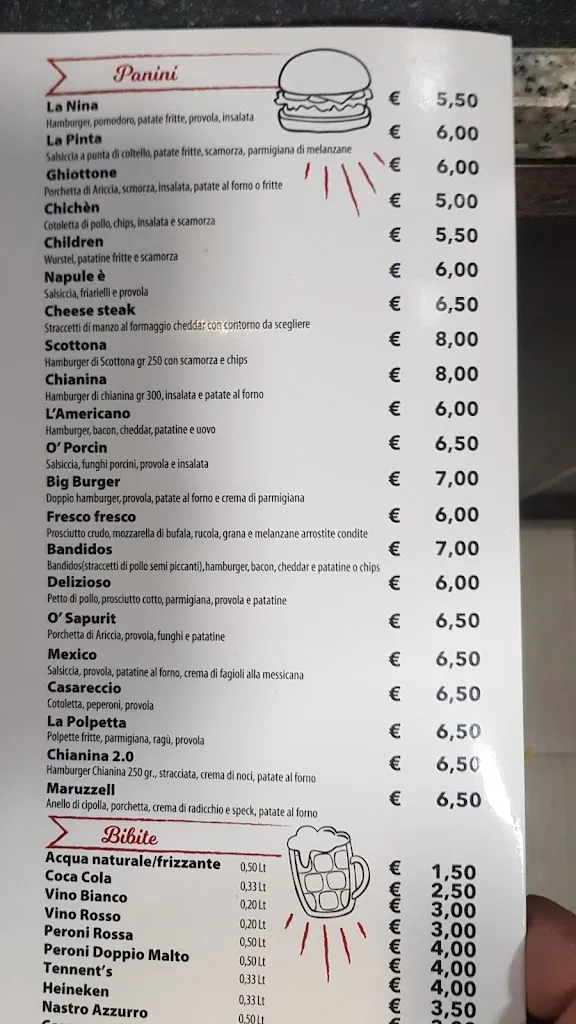 Menu_Sotto le Stelle Pizzeria & Metropizza_Pianura_image_2