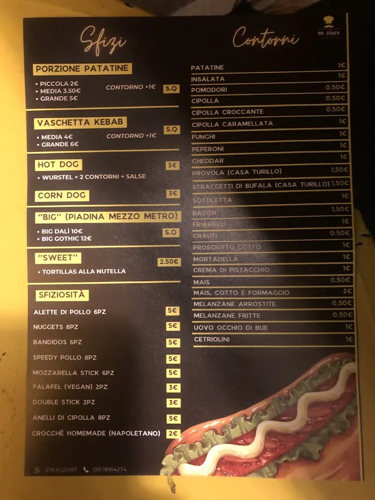 Menu_MR DONER kebab store _Pianura_image_1