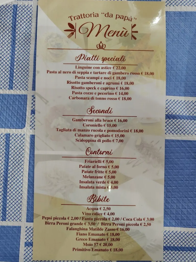 Menu_Trattoria Da Papa'_Poggioreale_image_1