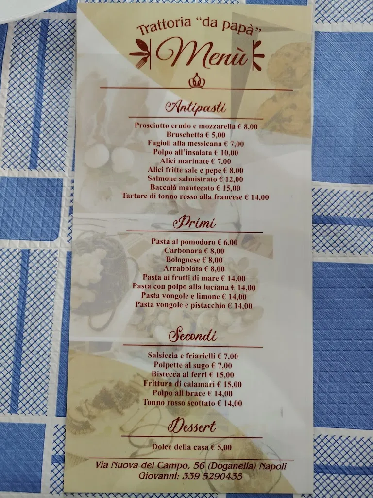 Menu_Trattoria Da Papa'_Poggioreale_image_2