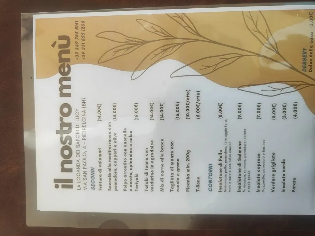 Menu_La Locanda dei sapori di Lucy Rosella_Pietrelcina_image_2