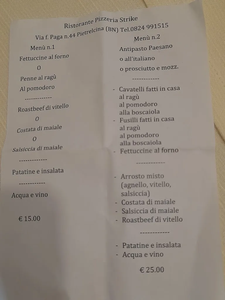 Menu_Ristorante Pizzeria Strike_Pietrelcina_image_3