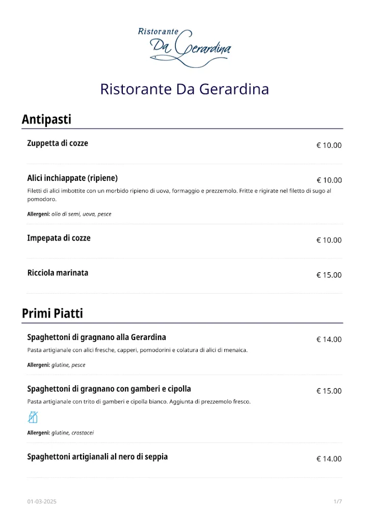 Menu_Ristorante Da Gerardina_Pisciotta_image_1