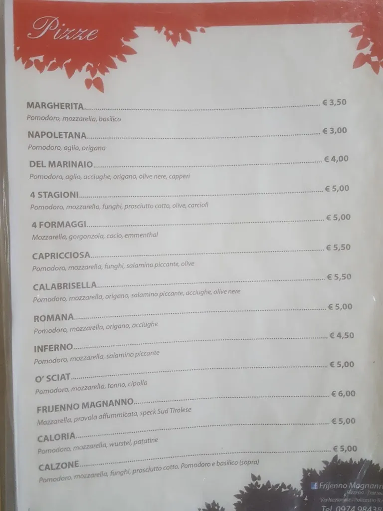 Menü_Pizzeria Frijenno e Magnanno_Policastro Bussentino_Bild_3