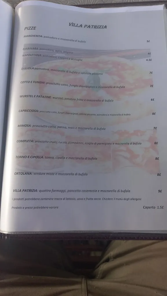 Menu_Villa Patrizia.._Pontelatone_image_1