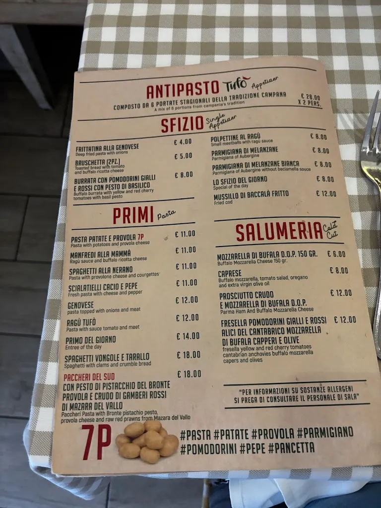 Menu_Tufò - Trattoria Gourmet_Posillipo_image_1