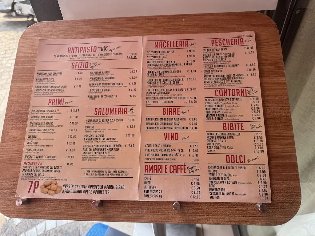 Menu_Tufò - Trattoria Gourmet_Posillipo_image_2