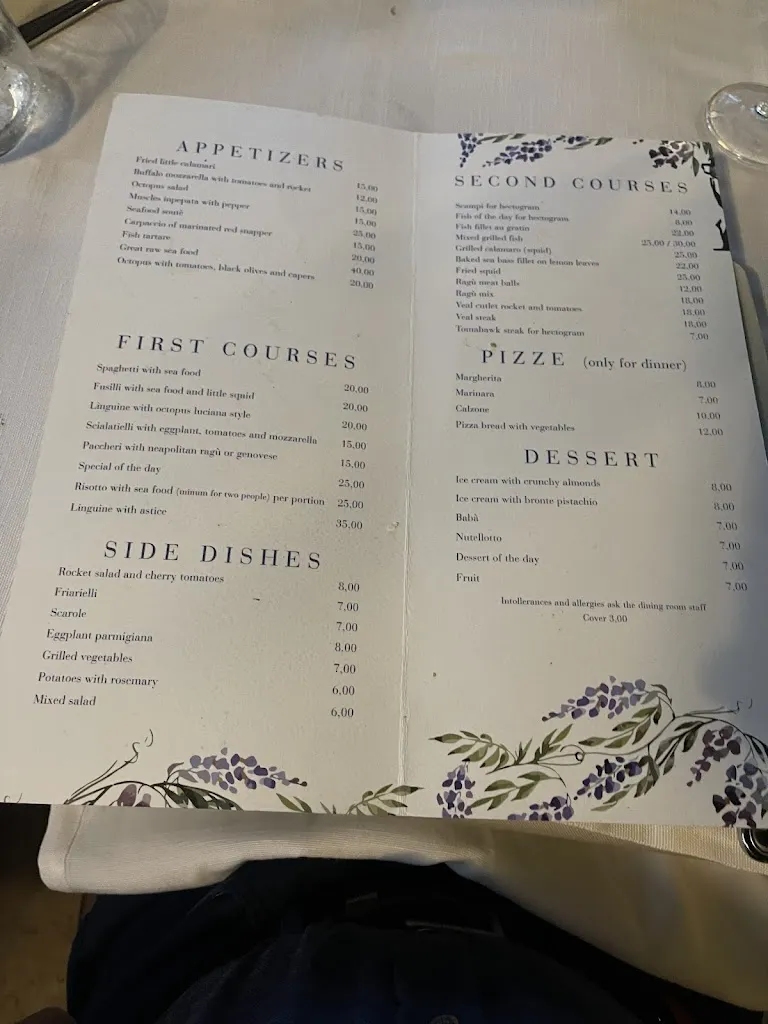 Menu_Rosiello Restaurant_Posillipo_image_2