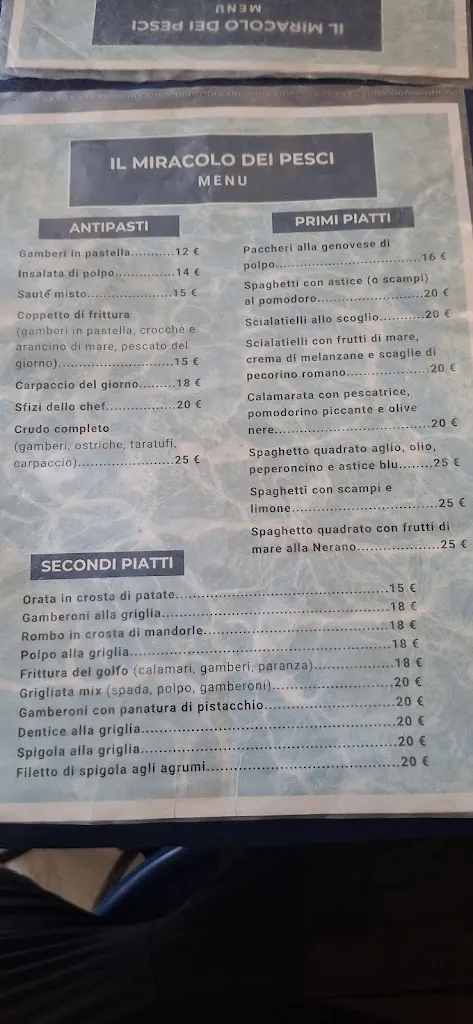 Menu_Il Miracolo dei Pesci_Posillipo_image_1