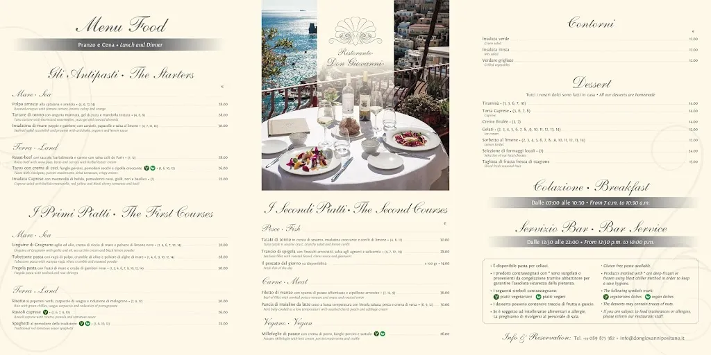 Menu_Ristorante Don Giovanni_Positano_immagine_1