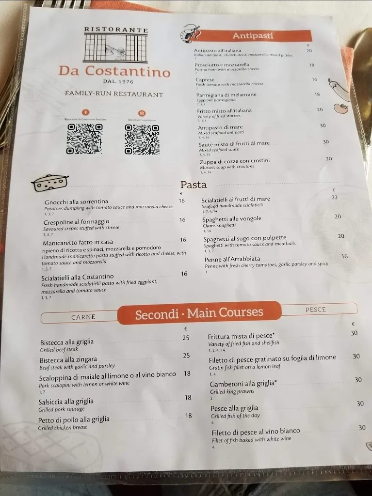 Menu_Ristorante Da Costantino_Positano_image_4