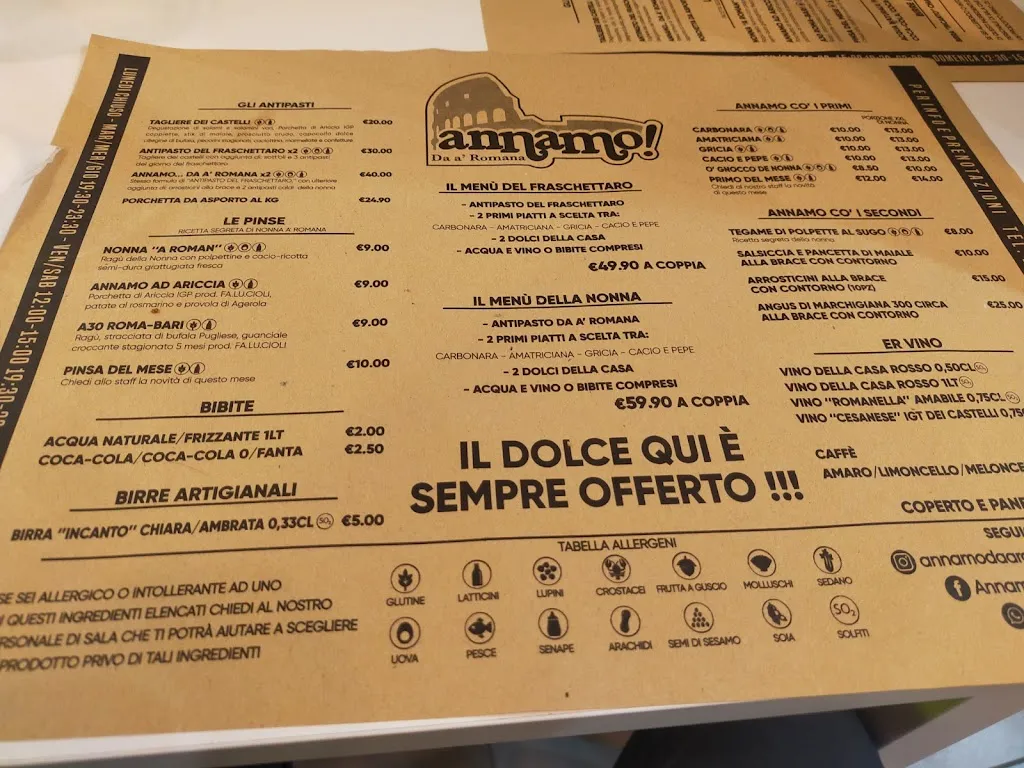 Menu_Fraschetteria Annamo da a' Romana_Pomigliano d'Arco_image_3