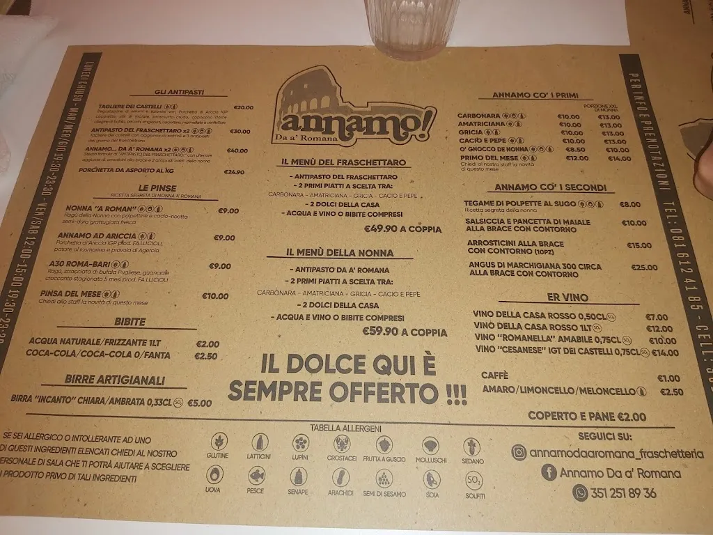 Menu_Fraschetteria Annamo da a' Romana_Pomigliano d'Arco_image_4